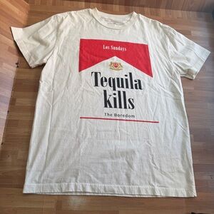 Los Sundays Tequila Kills the Boredom t-shirt, cotton, size large